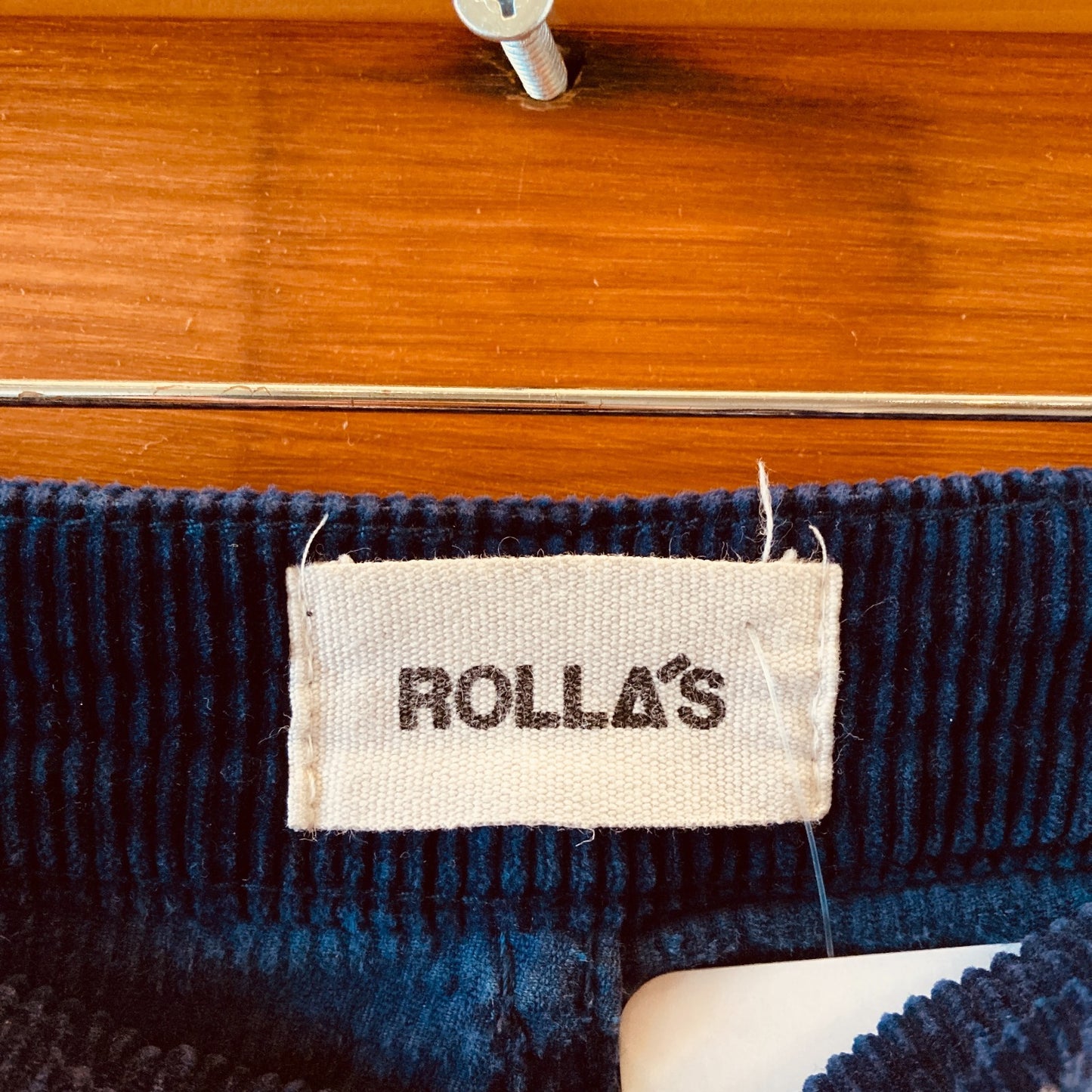 25 - Rolla's Navy Blue High Rise Eastcoast Flare Corduroy Pants 1126GT