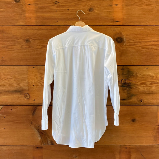 10 - Ministry of Supply White NEW Aero Zero Oversized Button Up Shirt 0416JW