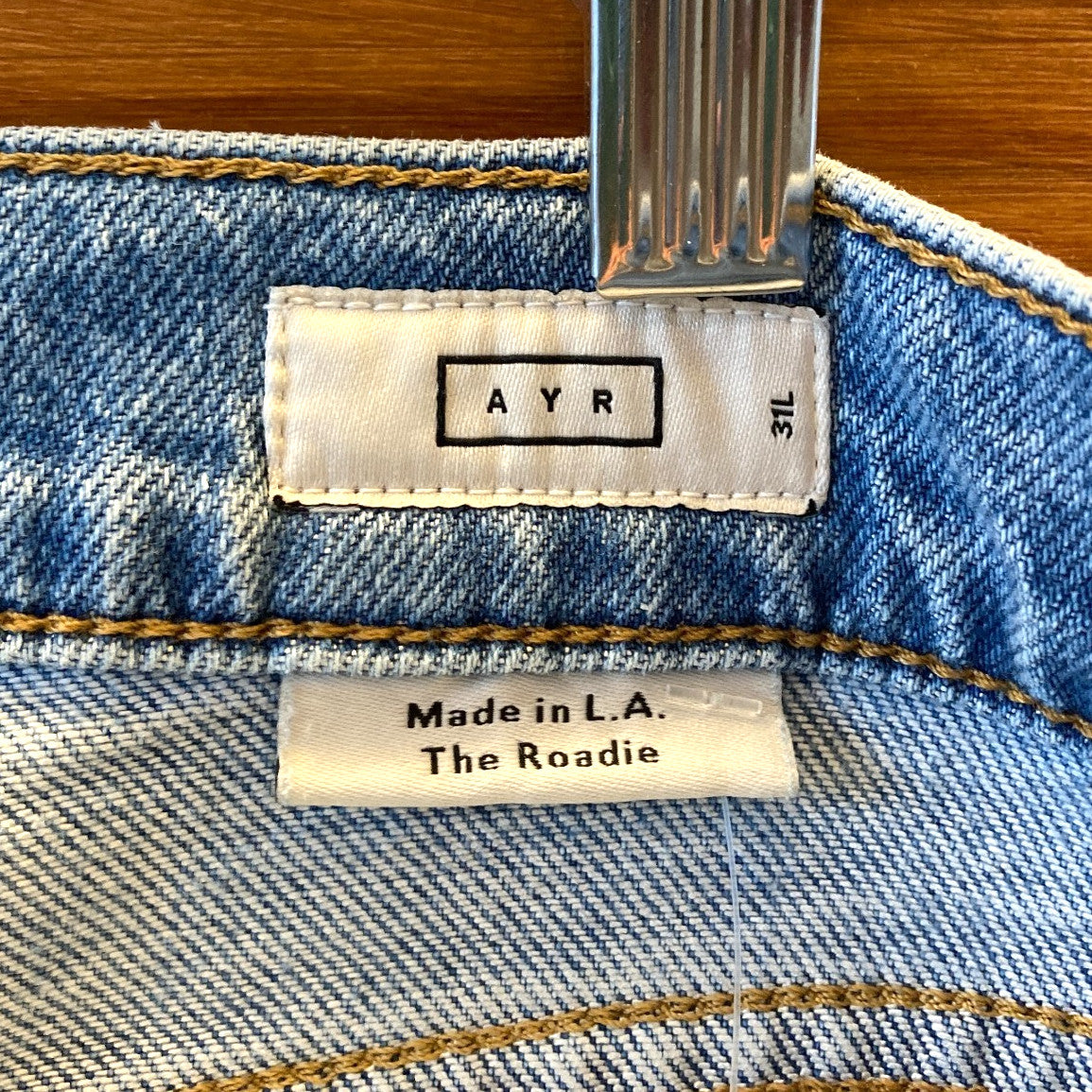 31L - AYR The Roadie Light Wash Denim Womens Straight Leg Jeans 0815CJ