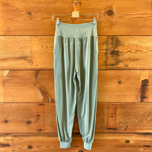 Lululemon Willow Leaf Green Rulu Drapey High Rise Yoga Pants - Size S - 0209SB