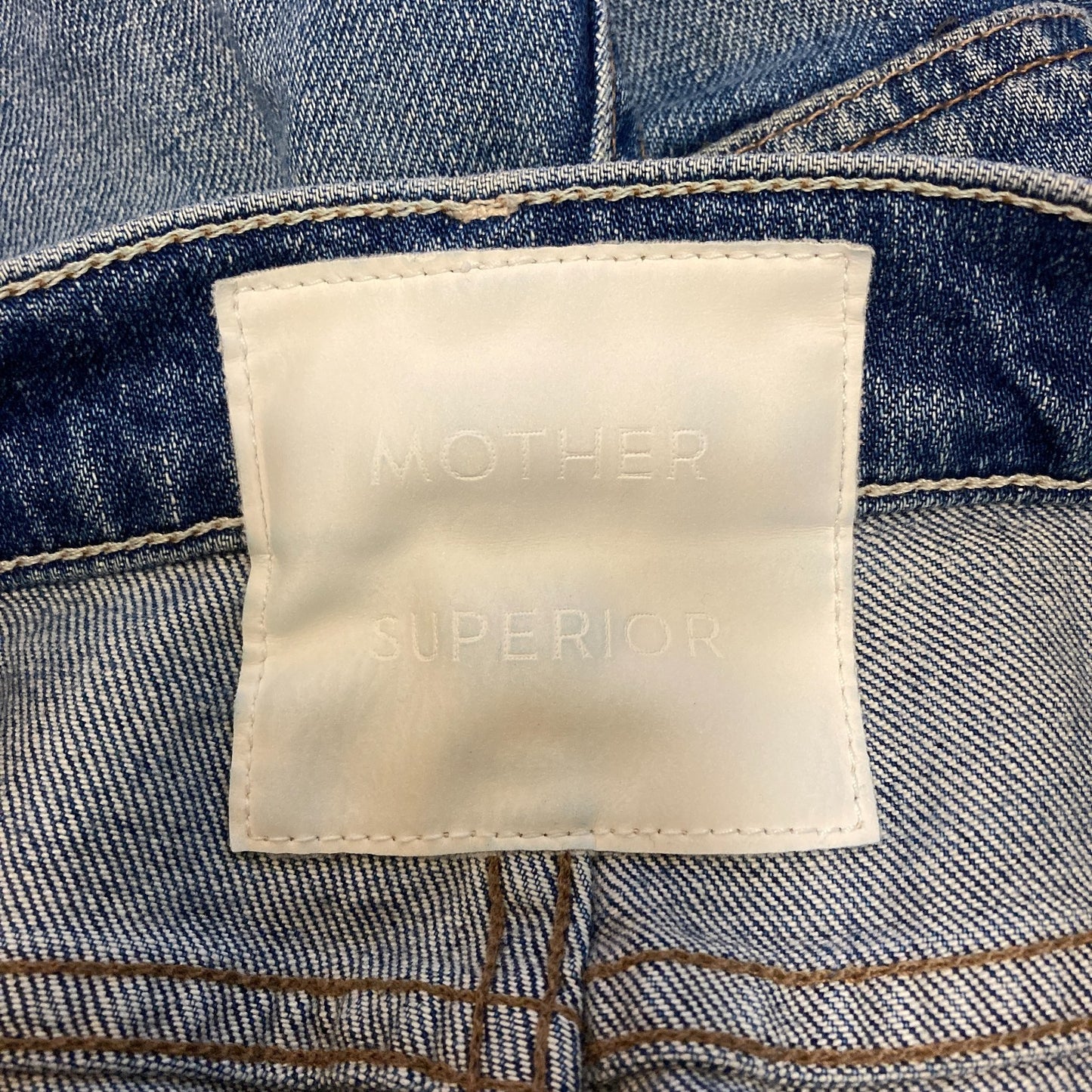 24 - Mother Don't Cry Wash The Hustler Patch Pocket Womens Jeans 0429RB