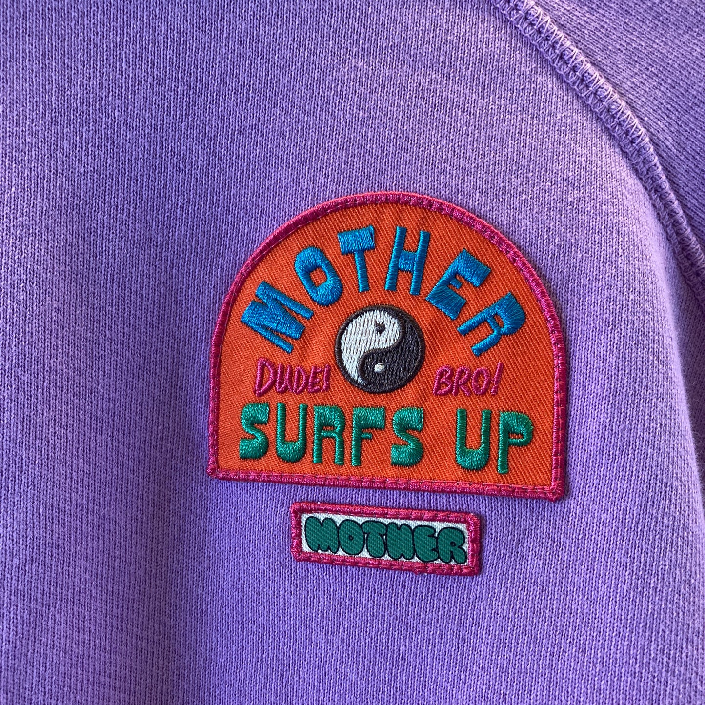 Mother Purple The Biggie Concert Surfs Up Sweatshirt - Size XS - 0703SC