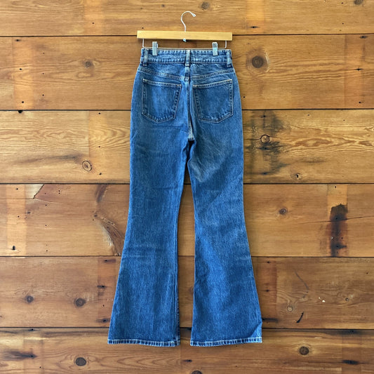 26 - Reformation Dark Wash High Rise Flare Leg Margot Jeans 0720LP