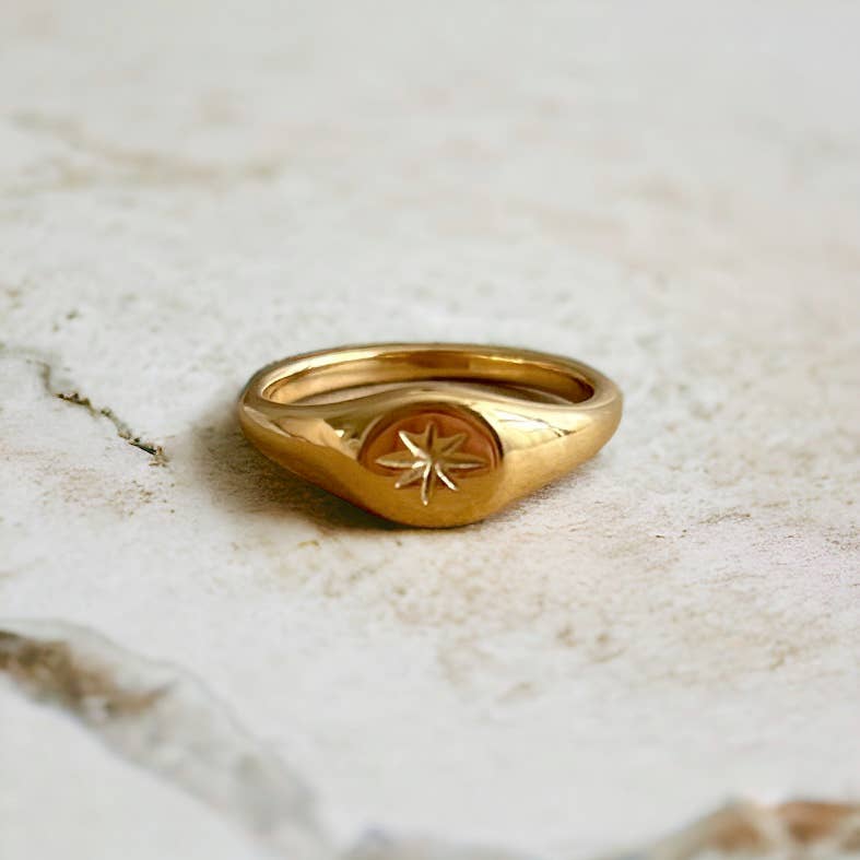 Boem Collection - Mini Starlet Signet Ring: 6