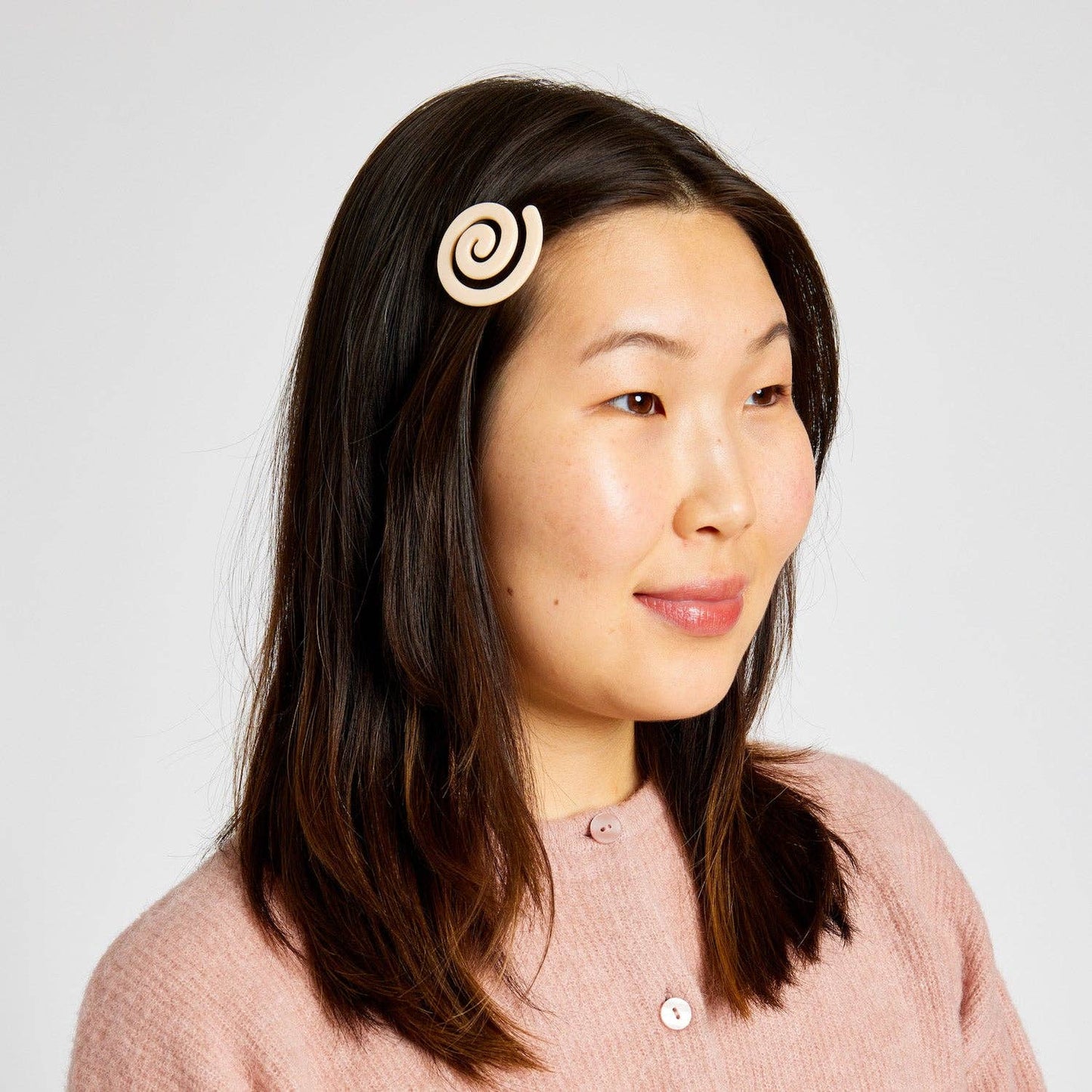 CHUNKS - Spiral Clip in Cream