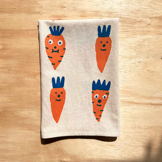 Nice life - Carrot tea towel
