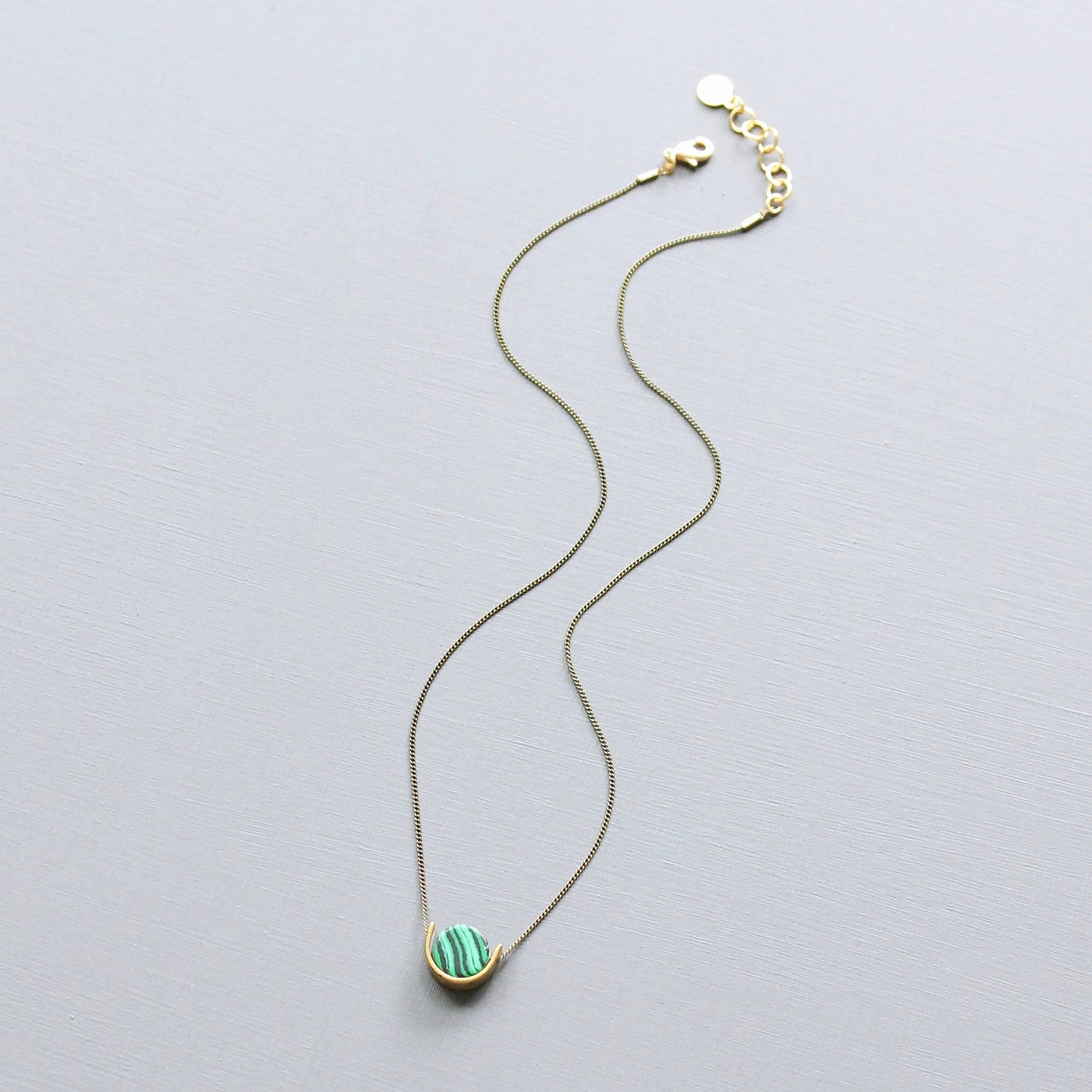 David Aubrey Jewelry - JLT216 malachite mini necklace