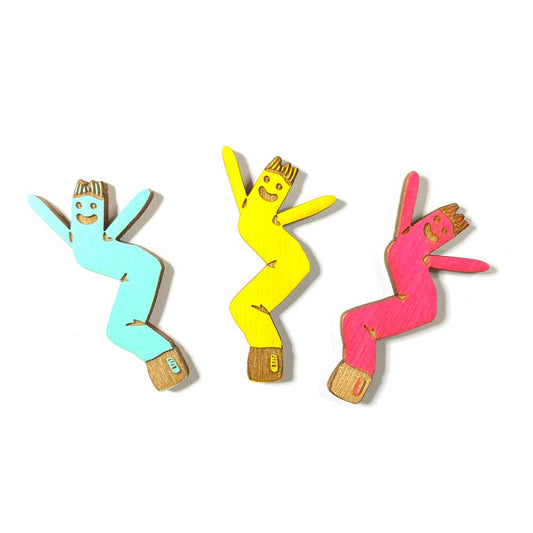 Wooden Air Dancer Pin