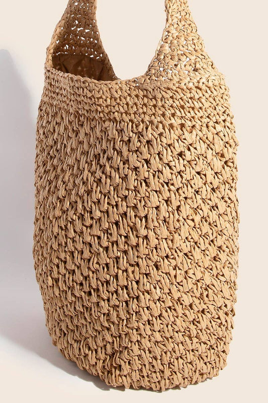 Deep Intricate Braided Hobo Shoulder Bag: KA