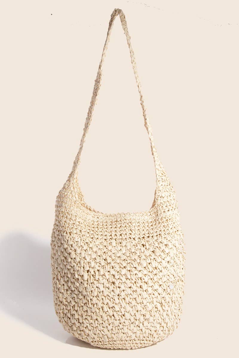 Deep Intricate Braided Hobo Shoulder Bag: KA