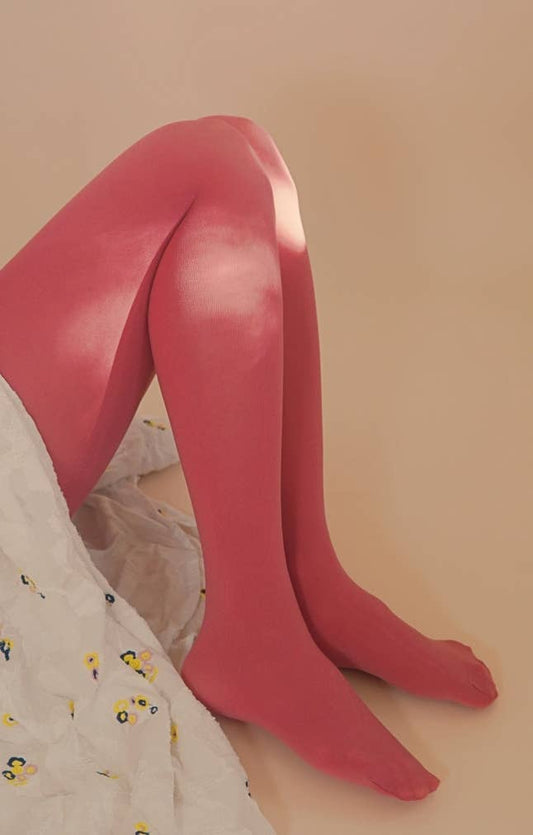 Tabbisocks - OPAQUE ZOKKI COLORED TIGHTS: Steel Blue / Tall/ Large- Plus