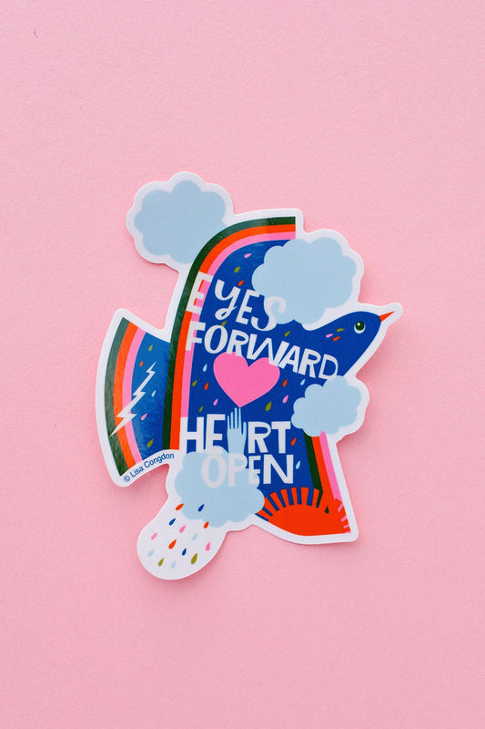 Eyes Forward Heart Open Large Sticker