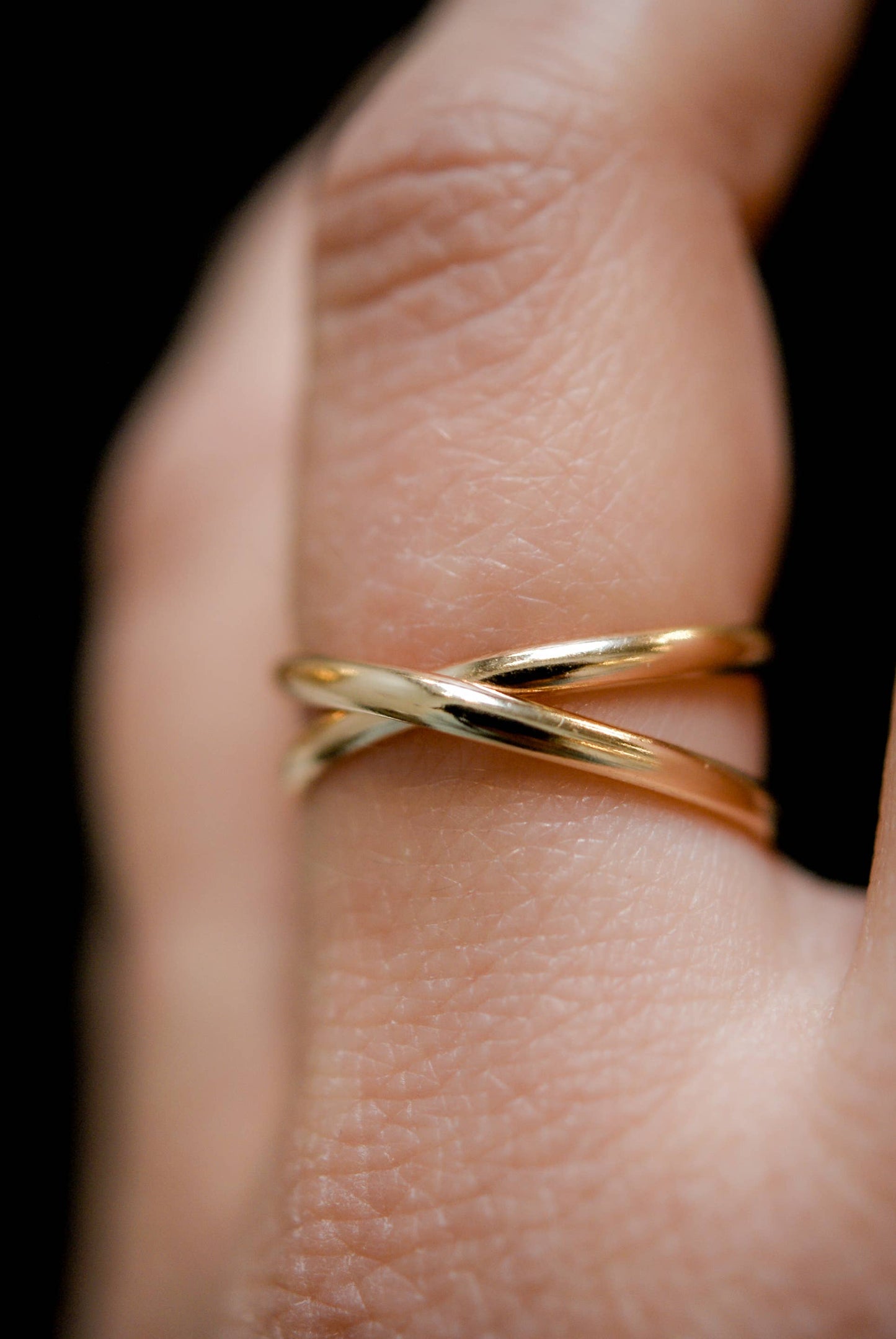 Hannah Naomi - Infinity X-Ring, 14K Rose Gold Fill: 6
