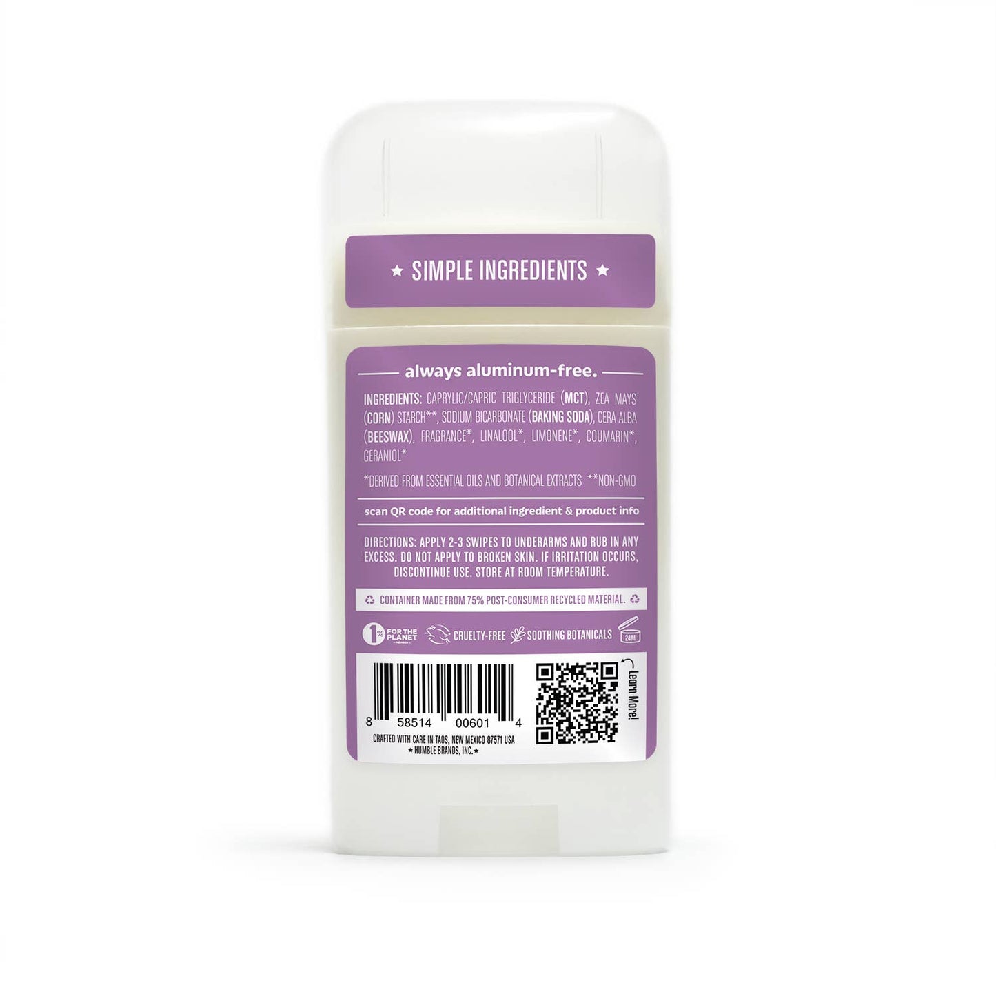 Humble Brands, Inc. - Mountain Lavender Deodorant