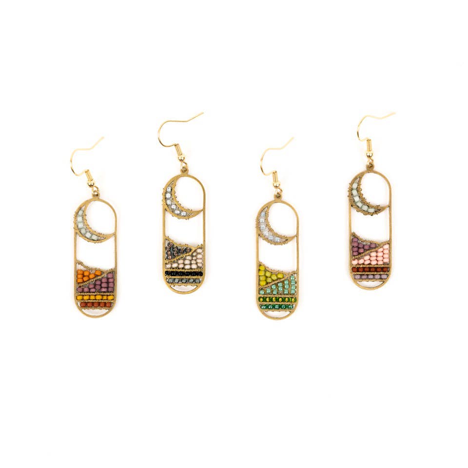 Altiplano - Moonview Earrings: Sunset
