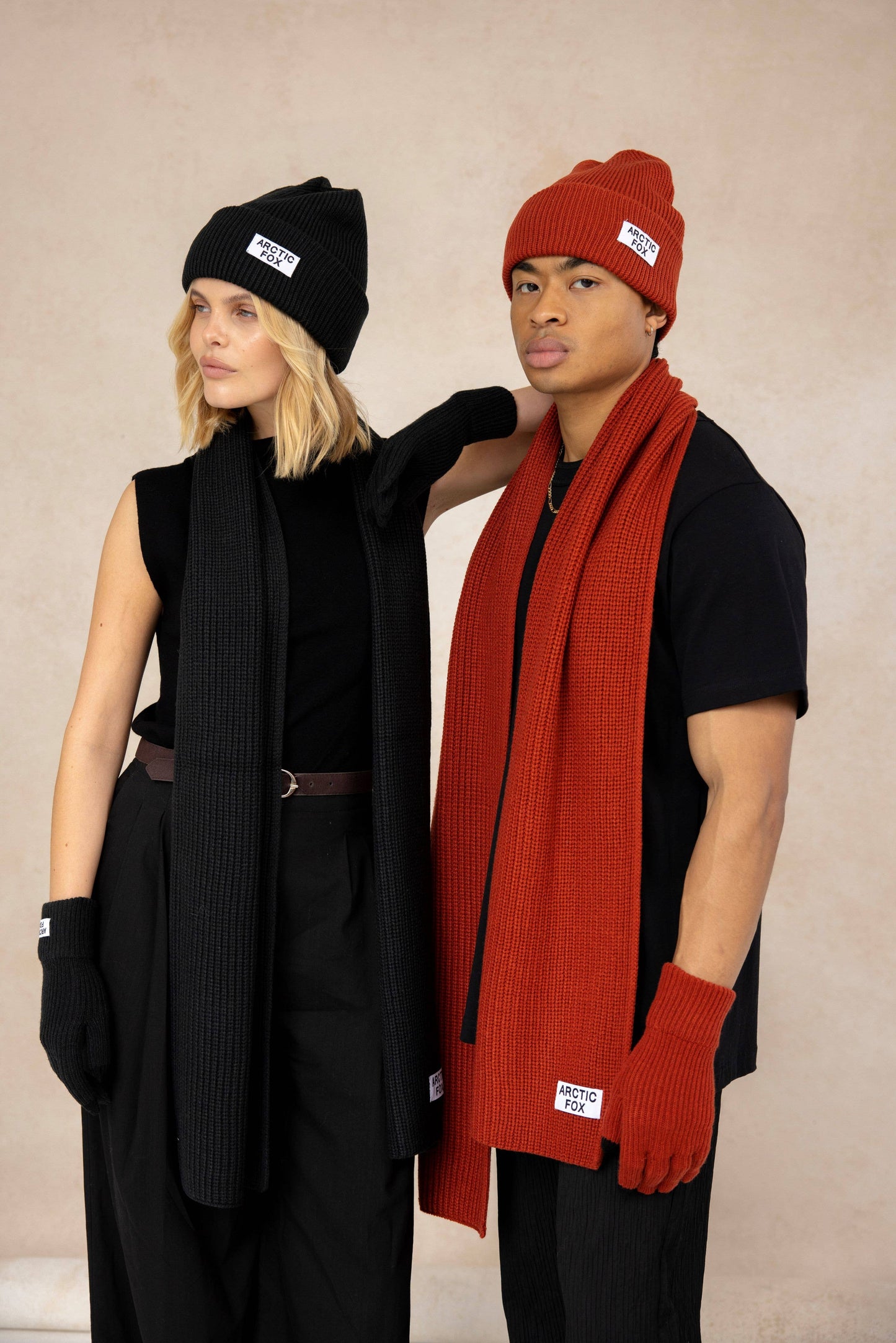 ARCTIC FOX & CO. - Recycled Bottle Beanie - Deep Terracotta - AW24