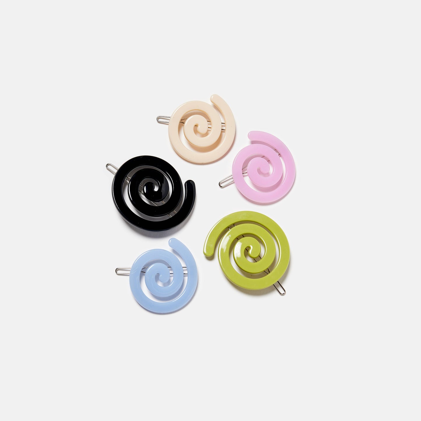 CHUNKS - Spiral Clip in Black
