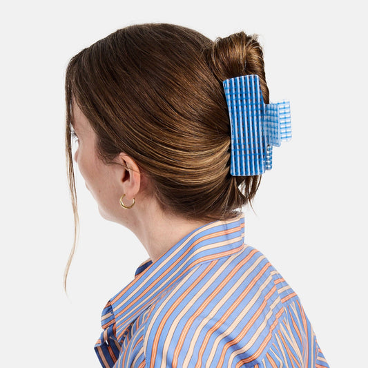 Box Claw in Blue Lattice