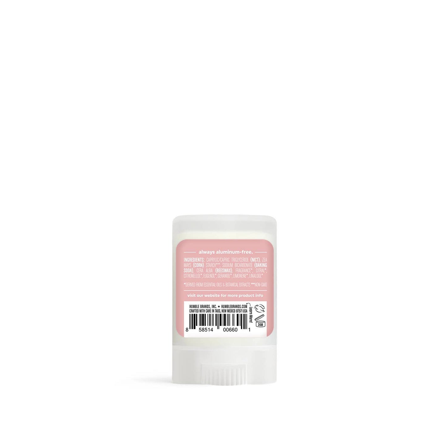 Humble Brands, Inc. - Travel Size Deodorant - Moroccan Rose