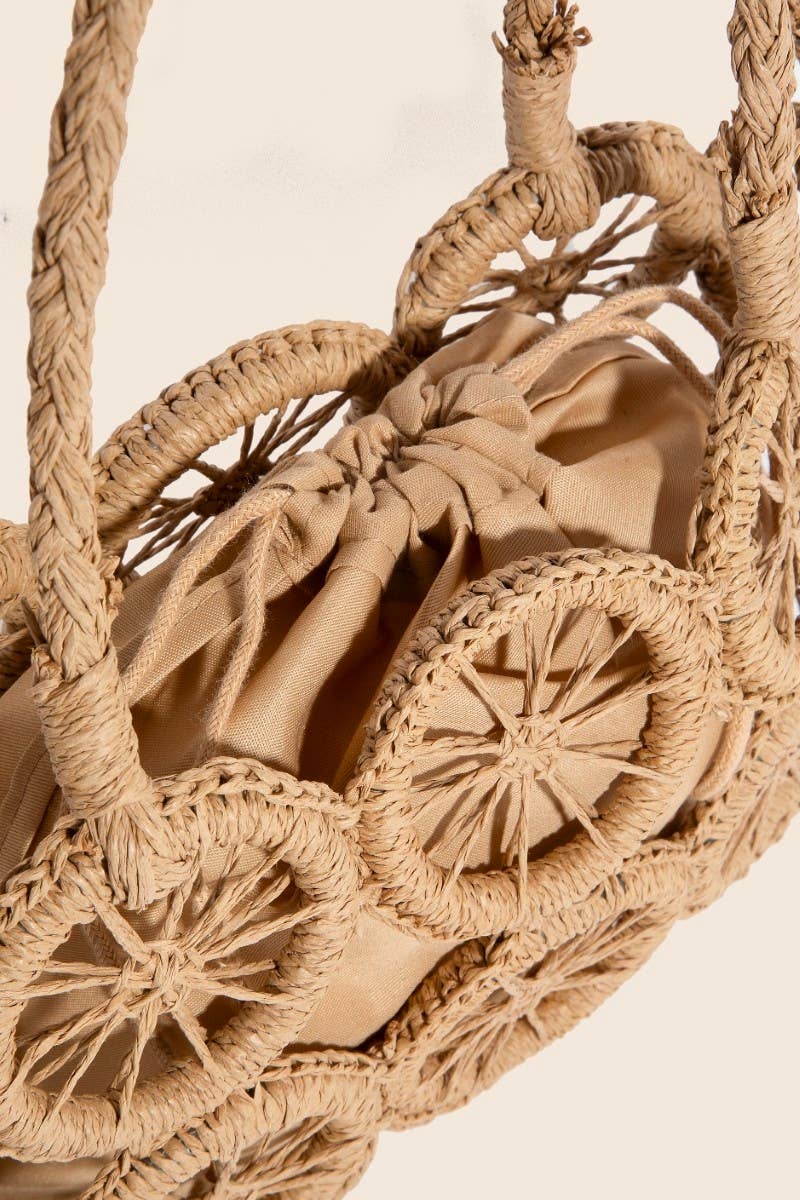 Intricate Braided Wheels Hand Bag: KA