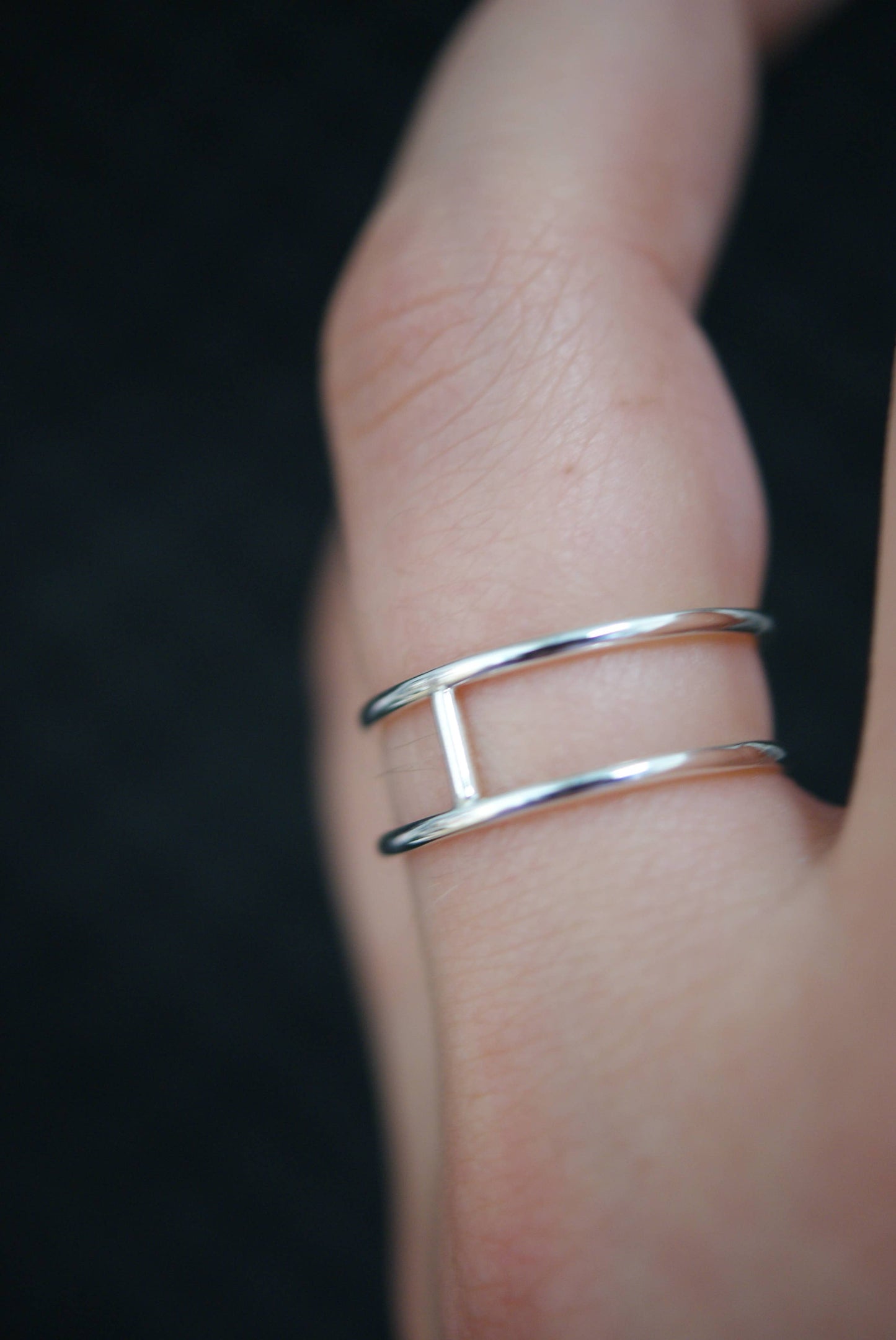 Hannah Naomi - Thick Cage Ring, Sterling Silver: 6.5 / Smooth Finish / Small