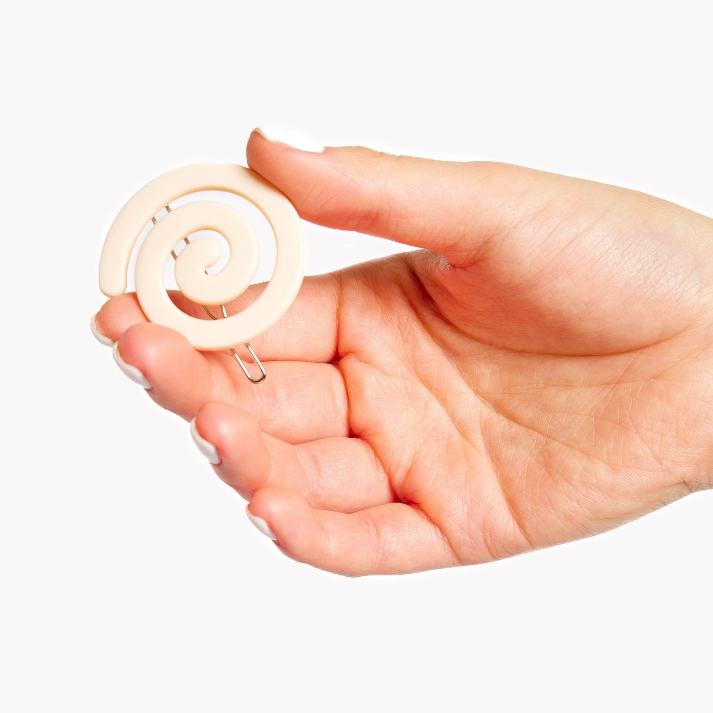 CHUNKS - Spiral Clip in Cream