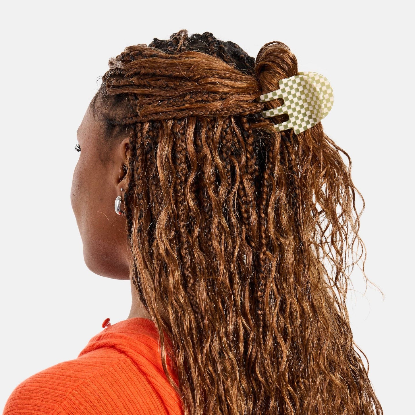 Ursa Claw in Olive Check