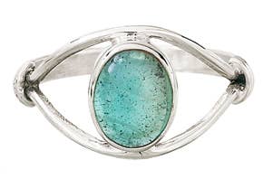 Tiger Mountain Jewelry - Lost In Your Eyes Sterling Silver Apatite Ring: 7
