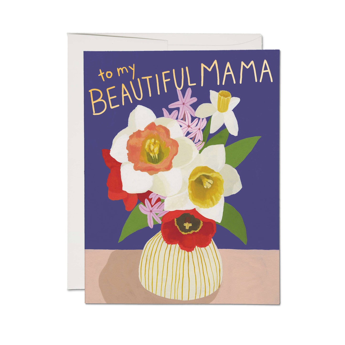 Red Cap Cards – Beautiful Mama Vase Greeting Card (Single)