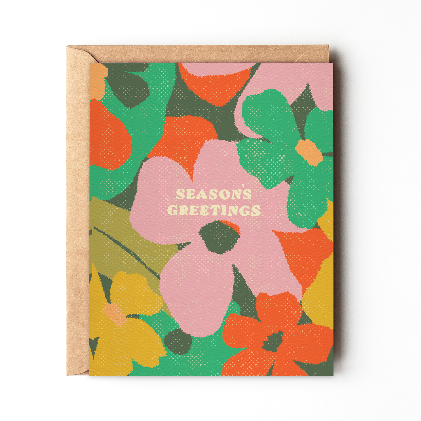 Daydream Prints - Season's Greetings - Floral Christmas card - Holiday card