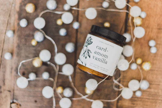 Cardamom Vanilla Natural Soy Candle 9 oz