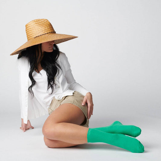 Hooray Sock Co. - Kelly Green (Merino Wool): Small (Women's 4 - 10)