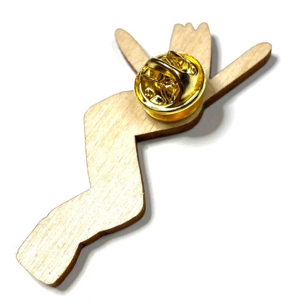 Wooden Air Dancer Pin