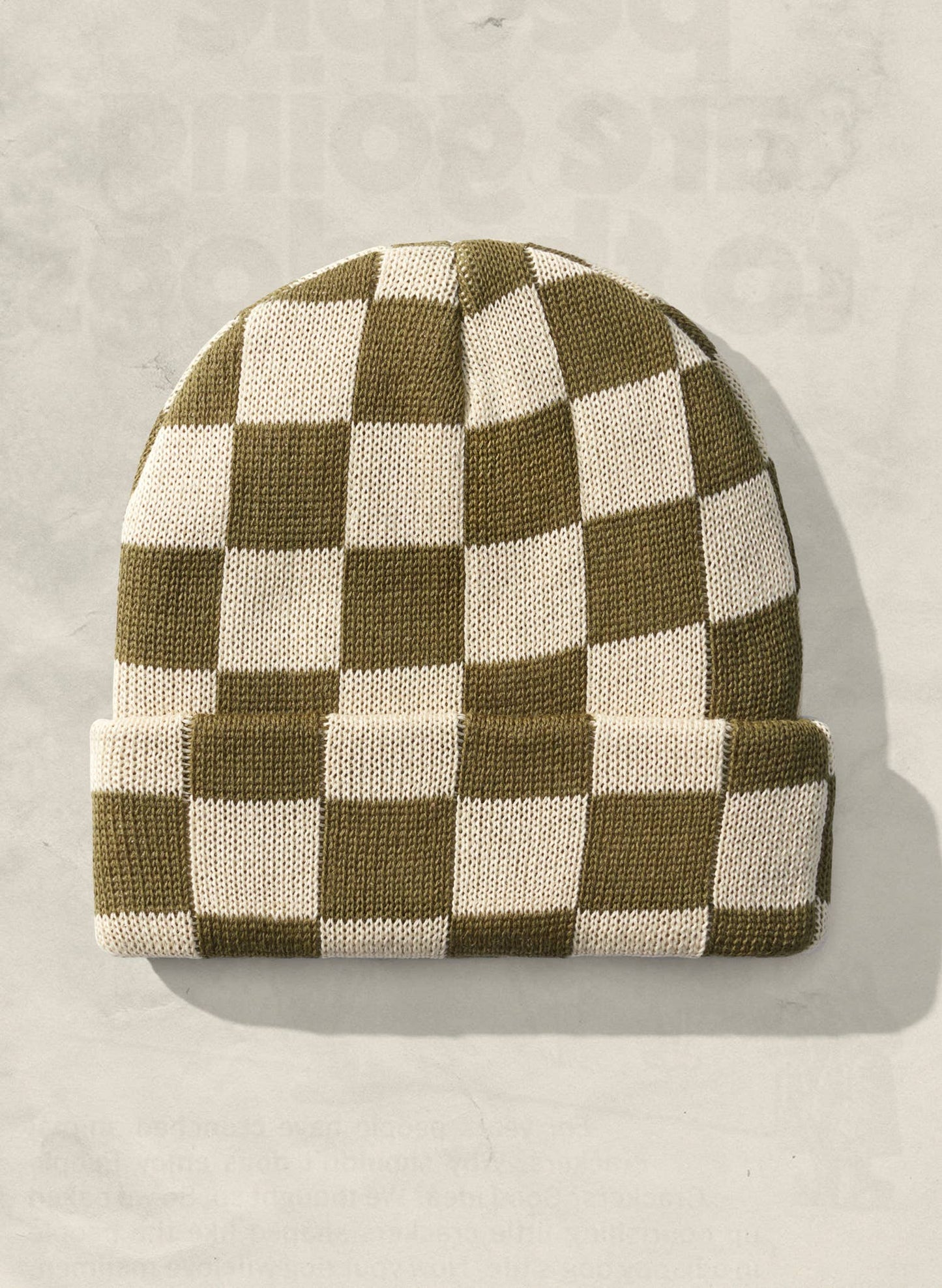 Checkerboard Slacker Beanie: Slate