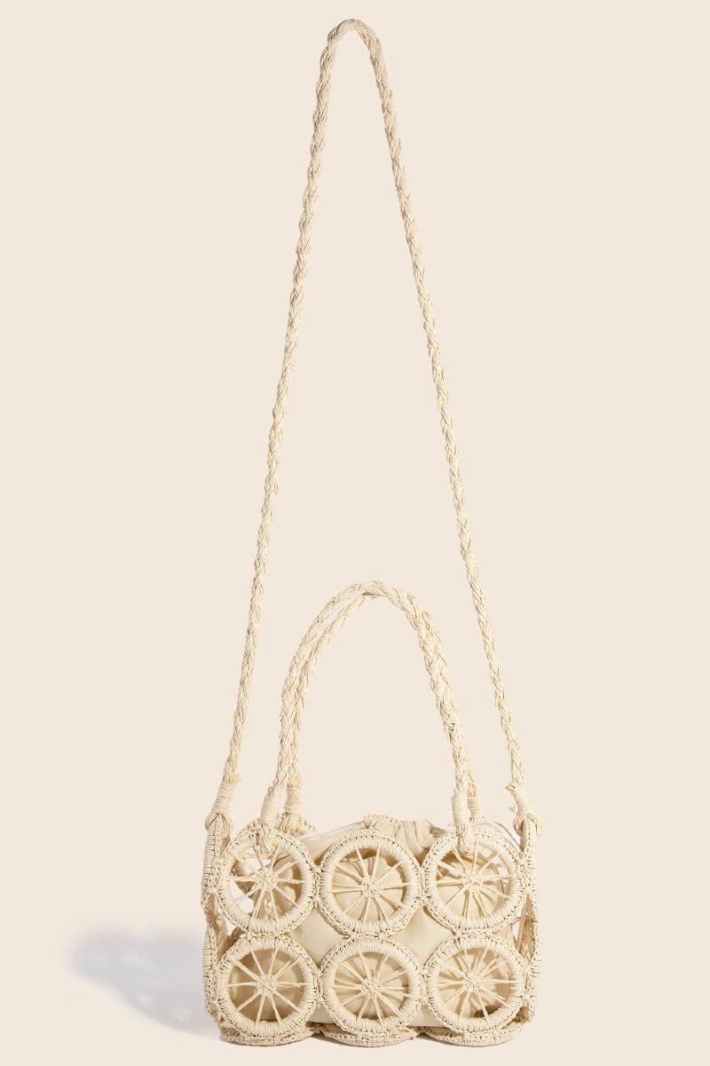 Intricate Braided Wheels Hand Bag: KA