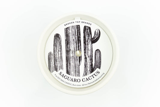 Broken Top Brands - Ceramic Botanical Soy Candle - Saguaro Cactus - 10 oz