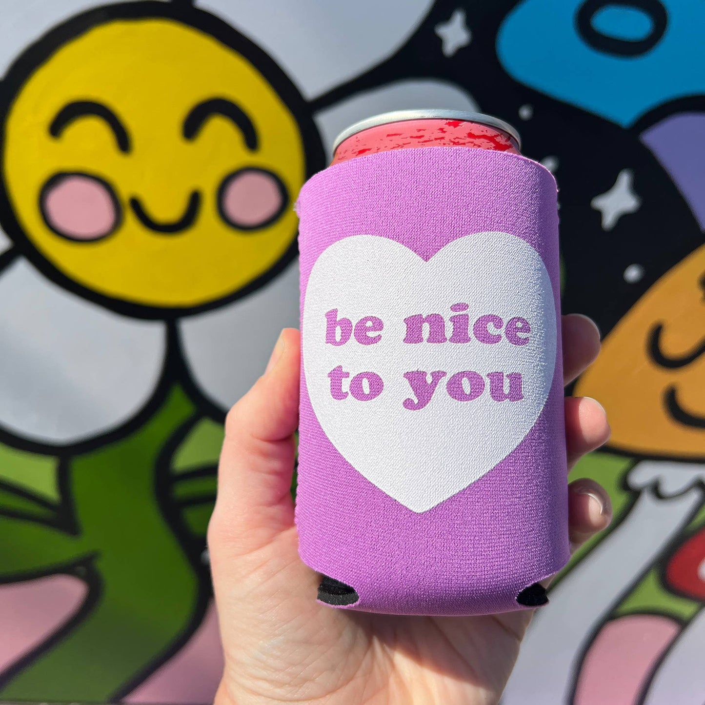 Wokeface Can Cuddler Drink Cooler Koozie: Mint