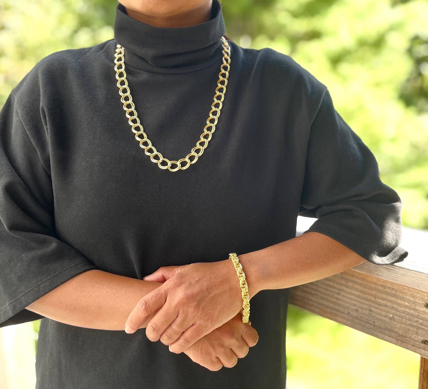 David Aubrey Jewelry - DORB18 Rope Gold Chain Bracelet