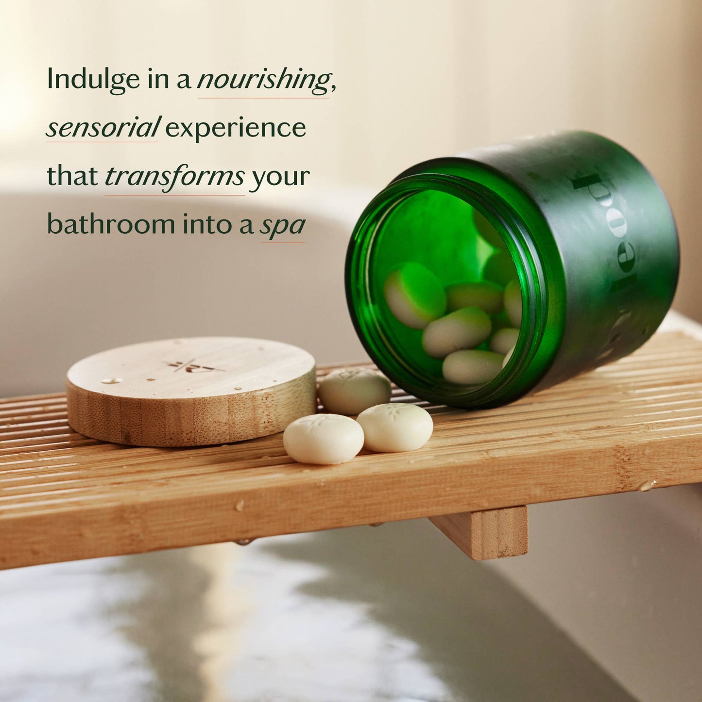 Breathe Pebble | Deep Moisturizing Solid Bath & Shower Oil: Tray of 20