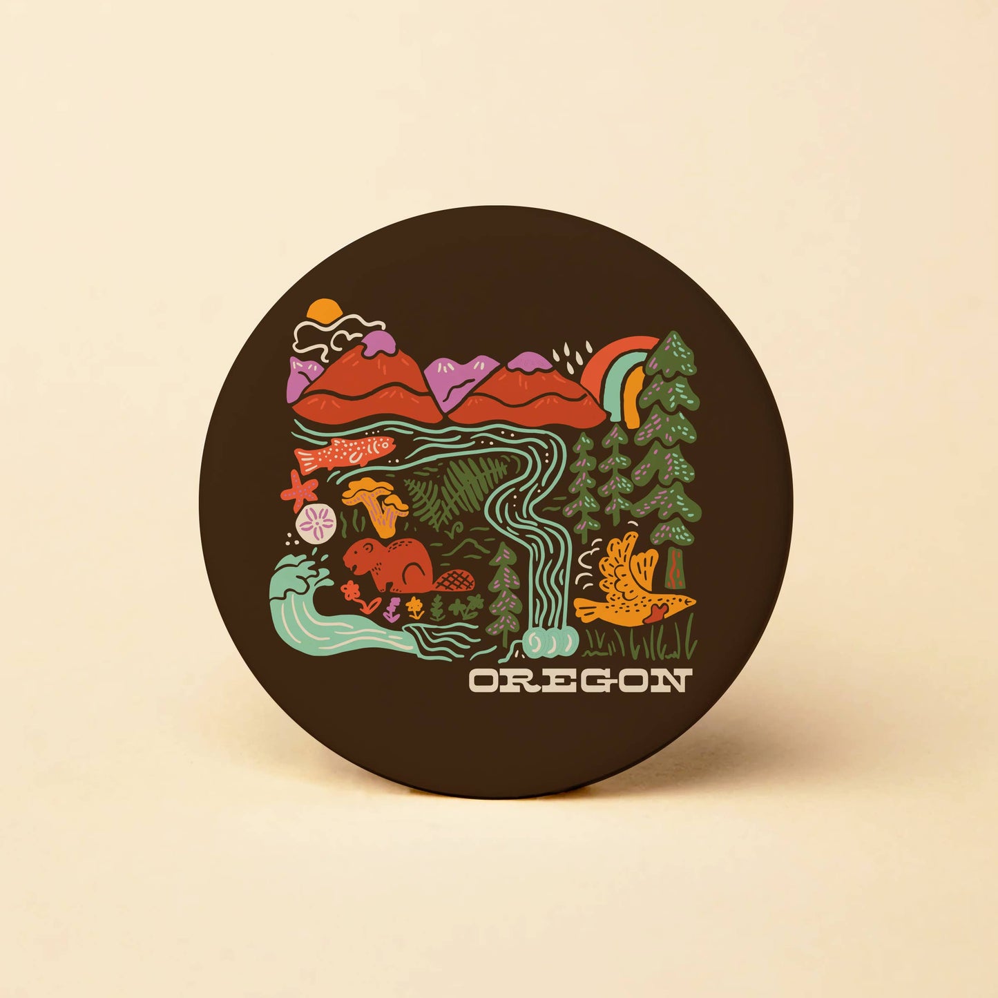 Tender Loving Empire - Oregon Adventures Round Magnet