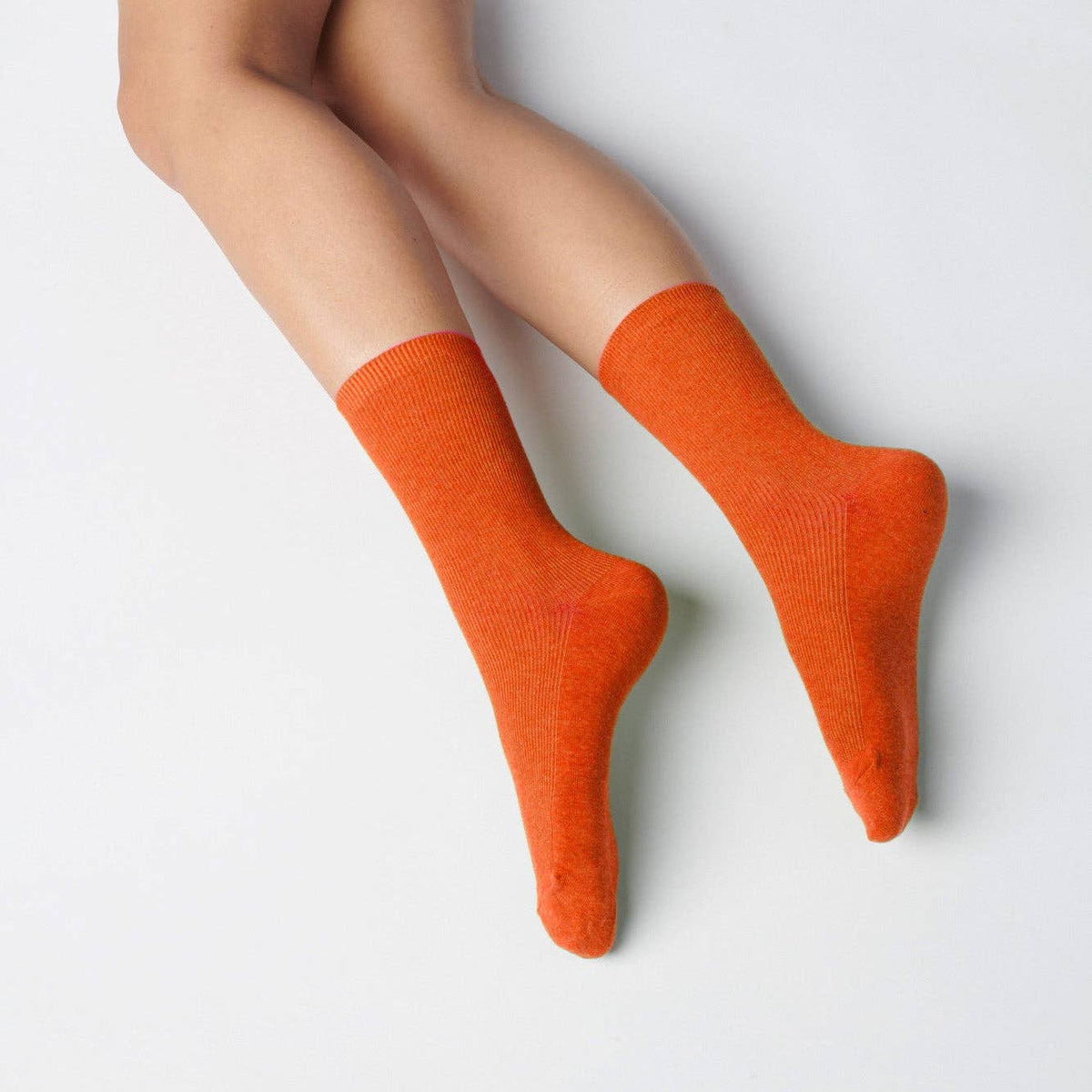 Hooray Sock Co. - Everyday Solid Crew Socks — Adobe: Small (Women's 4 - 10)