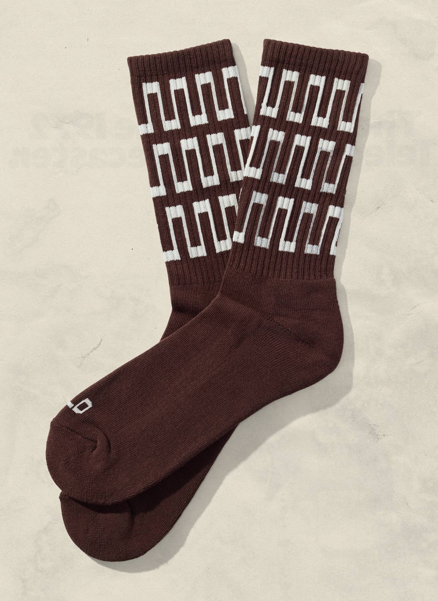 Slacker Crew Socks: Rust