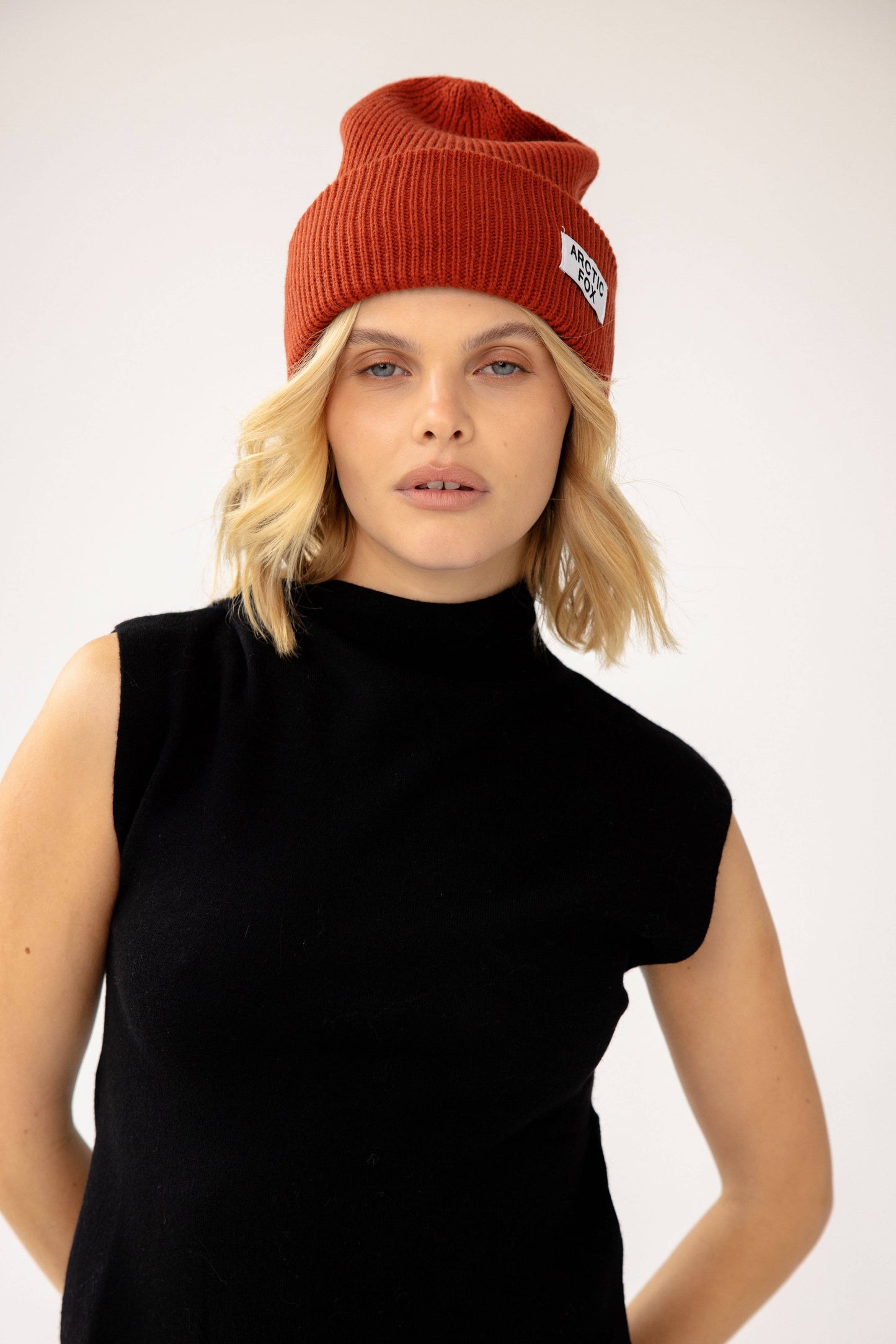 ARCTIC FOX & CO. - Recycled Bottle Beanie - Deep Terracotta - AW24