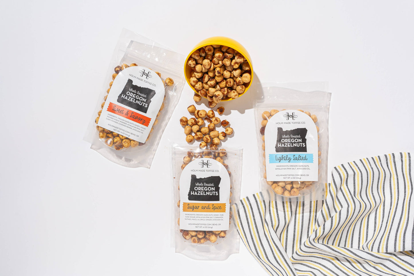 Try Them All - Whole Roasted Oregon Hazelnuts