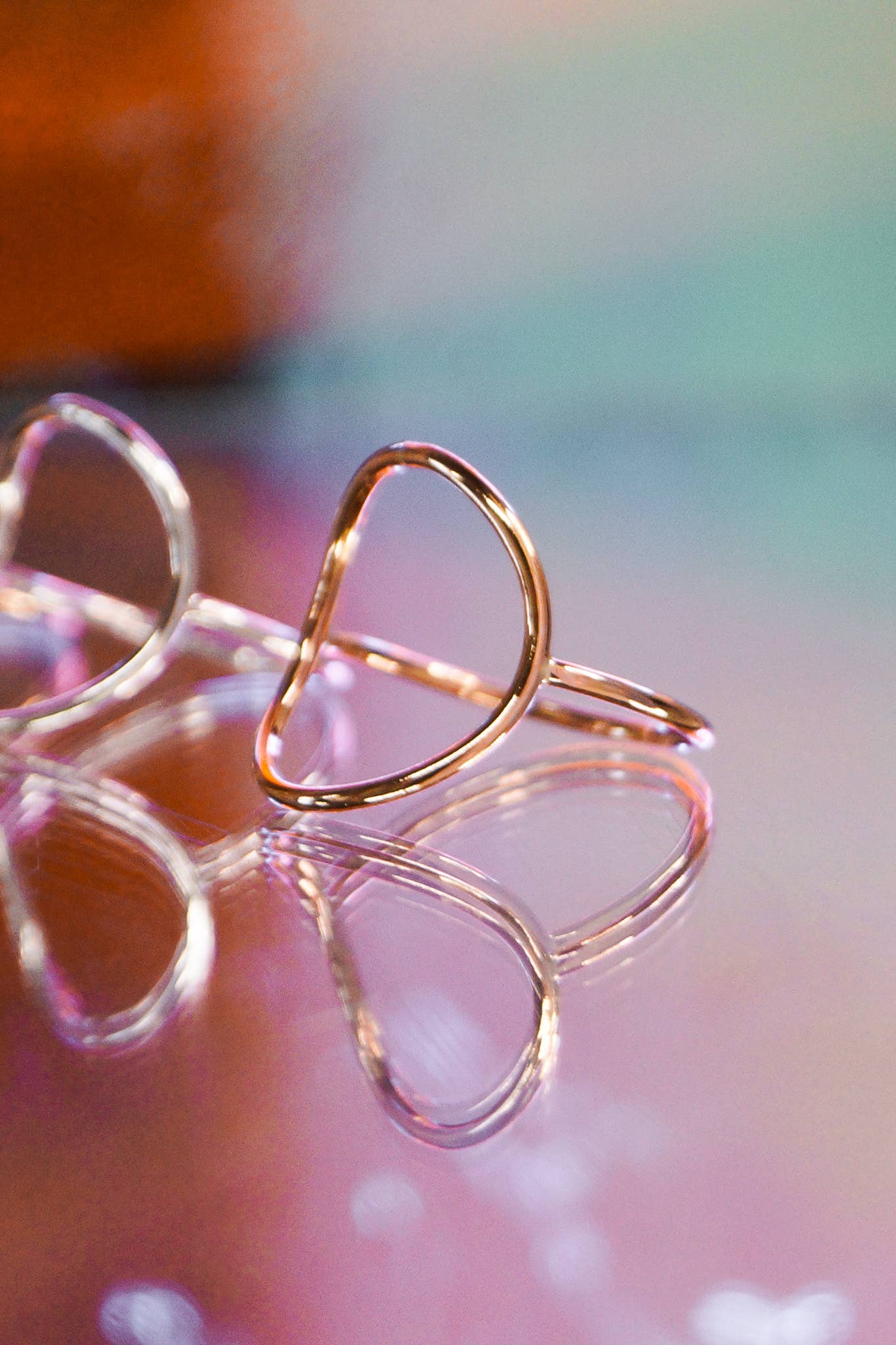 Hannah Naomi - Thick Circle Ring in 14k Gold Fill: Hammered / 7