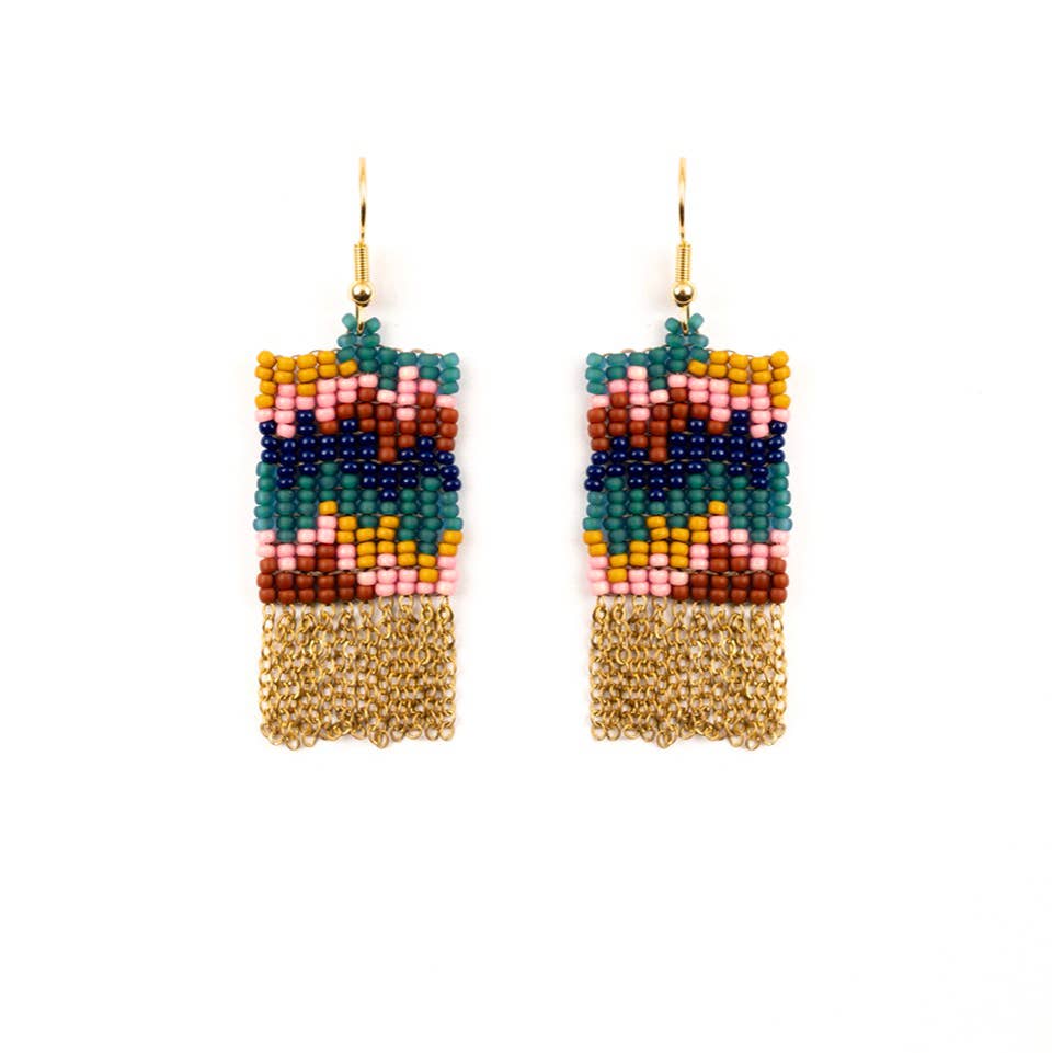 Rhythm Fringe Earrings: Midnight