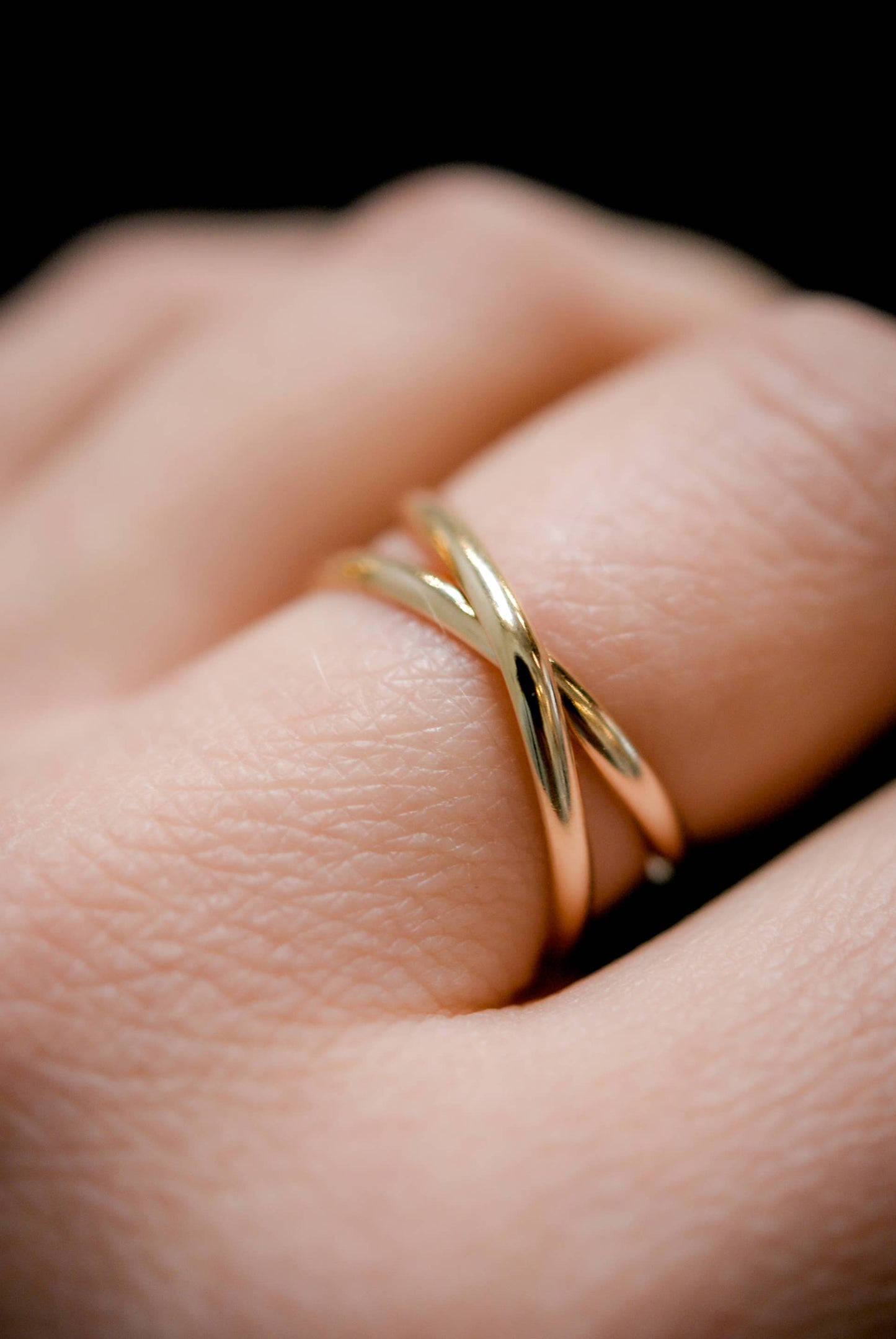 Hannah Naomi - Infinity X-Ring, 14K Rose Gold Fill: 6