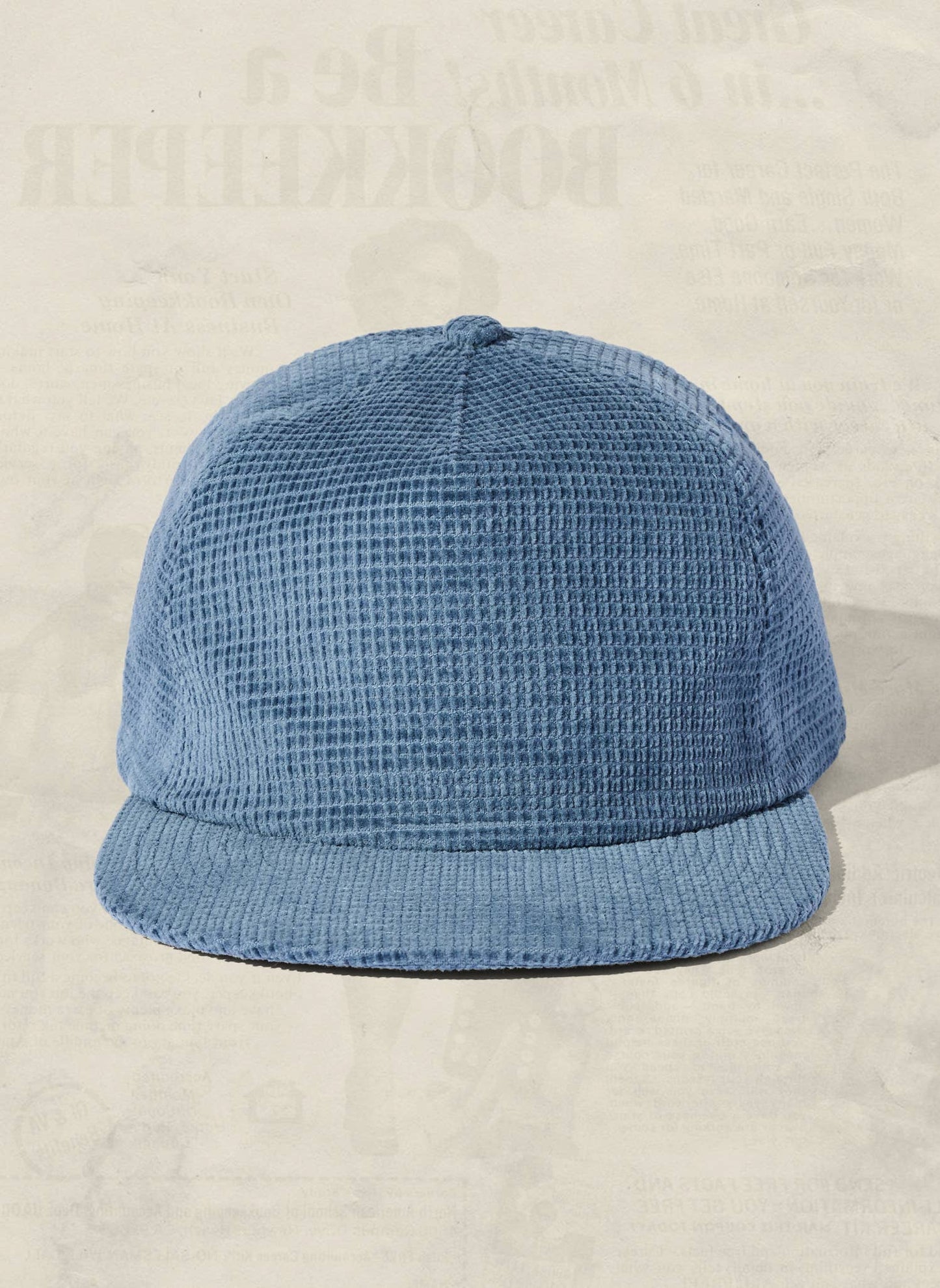 Waffle Corduroy Field Trip Snapback Hat: Slate