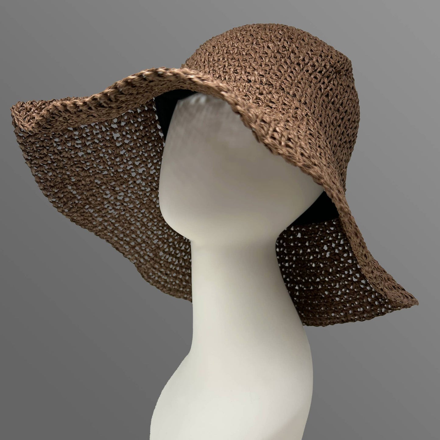 Rainbow Unicorn Birthday Surprise - Capri Straw Sun Hat: Tan