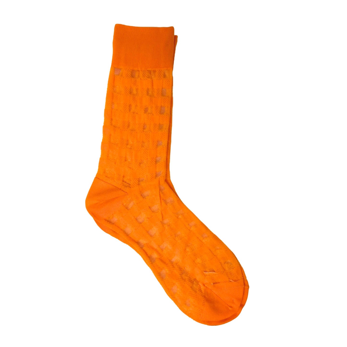 Mesh Grid Crew Socks – Preppy & Colorful Style: Purple